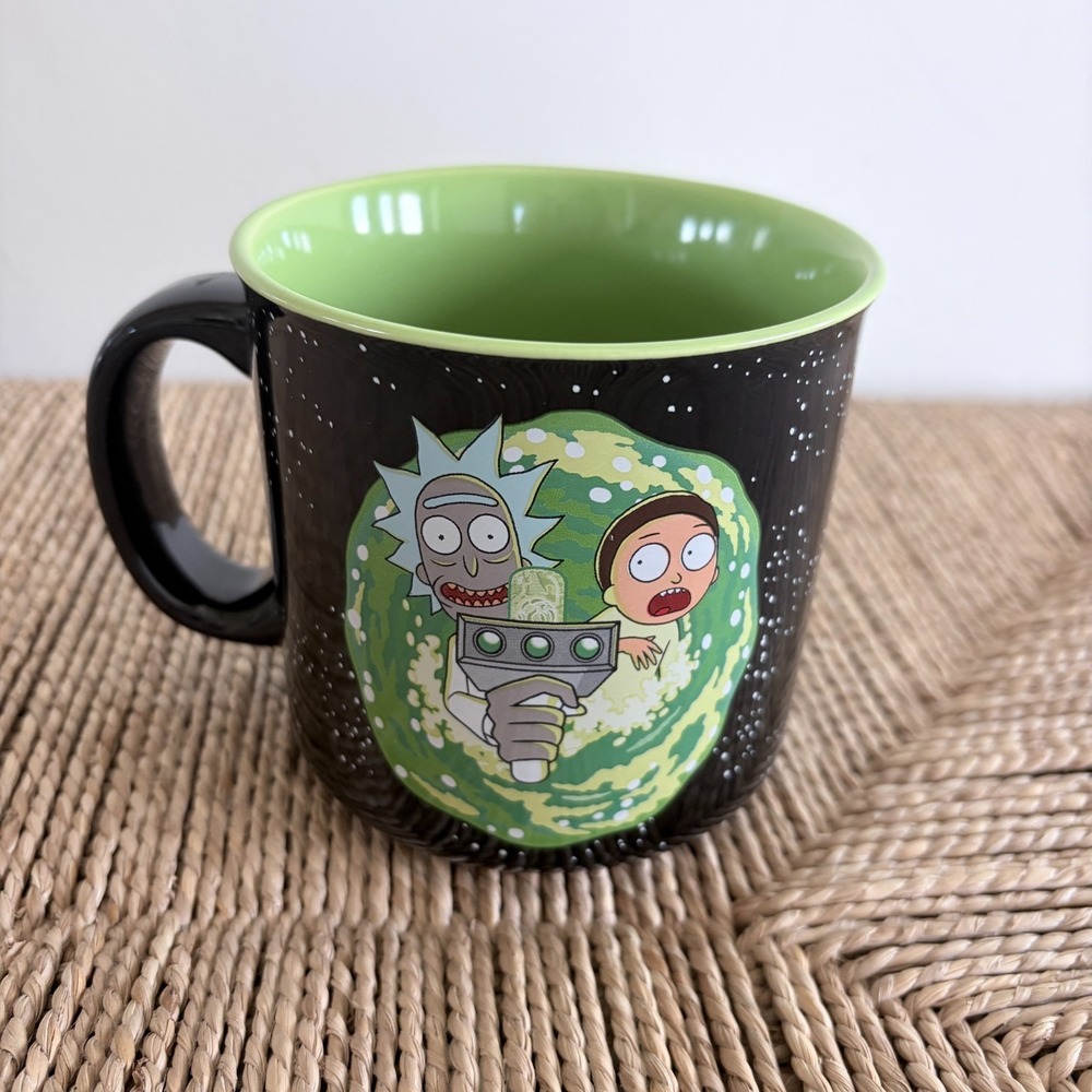 Rick and Morty Portal Gun Official Adult Swim Collectible Coffee Mug 20 oz